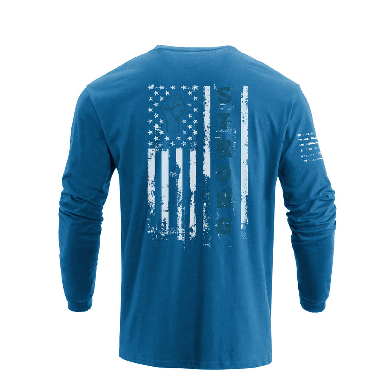 USA FLAG GRAPHIC LONG SLEEVE T-SHIRT