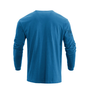 PATRIOT USA FLAG GRAPHIC LONG SLEEVE T-SHIRT