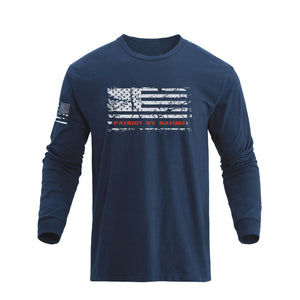 PATRIOT USA FLAG GRAPHIC LONG SLEEVE T-SHIRT