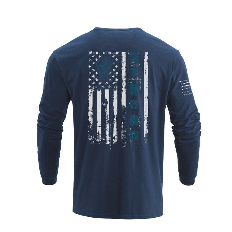 USA FLAG GRAPHIC LONG SLEEVE T-SHIRT