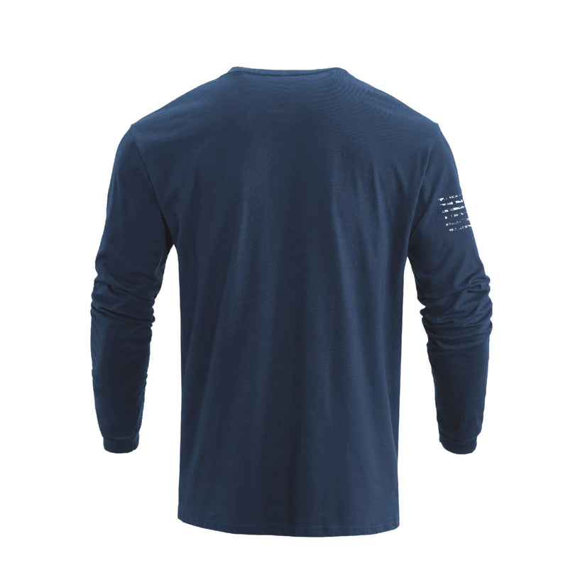 PATRIOT USA FLAG GRAPHIC LONG SLEEVE T-SHIRT