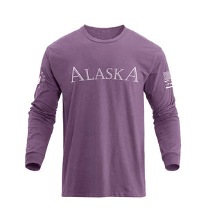 USA FLAG CREWNECK GRAPHIC LONG SLEEVE T-SHIRT