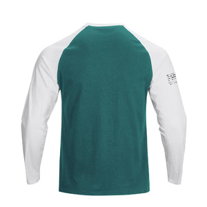 USA FLAG RAGLAN GRAPHIC LONG SLEEVE T-SHIRT