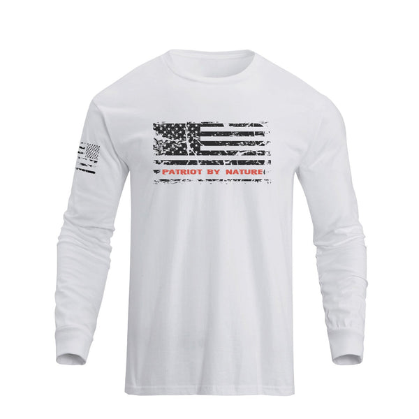 PATRIOT USA FLAG GRAPHIC LONG SLEEVE T-SHIRT