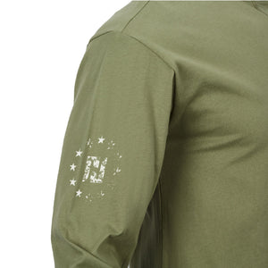 NATIVE AMERICAN CREWNECK GRAPHIC LONG SLEEVE T-SHIRT