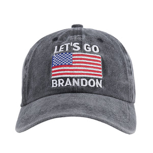 LET'S GO BRANDON USA FLAG CAP