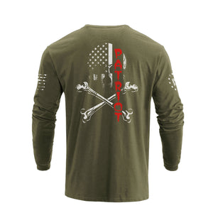 PATRIOT SKULL GRAPHIC LONG SLEEVE T-SHIRT