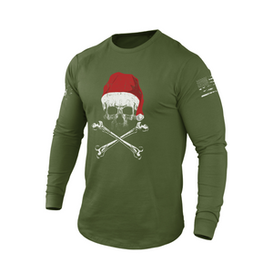 CHRISTMAS SKULL GRAPHIC LONG SLEEVE