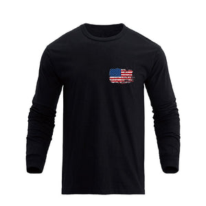 USA FLAG GRAPHIC LONG SLEEVE T-SHIRT