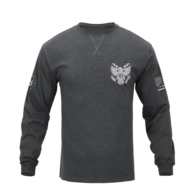 DON'T TREAD ME CREWNECK GRAPHIC LONG SLEEVE T-SHIRT
