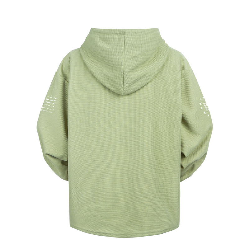 WAFFLE SKULL BREATHABLE HOODIE