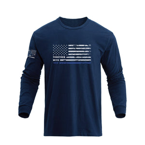 USA FLAG GRAPHIC LONG SLEEVE T-SHIRT