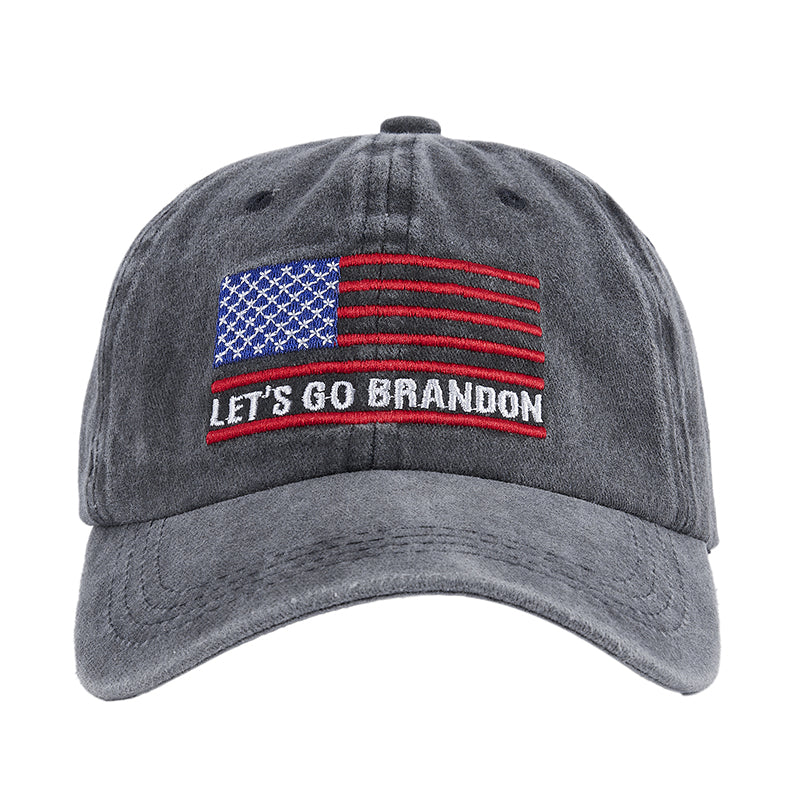 LET'S GO BRANDON USA FLAG CAP