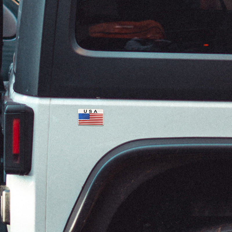 USA FLAG CAR STICKER 2'' x 3''