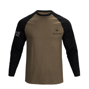 USA FLAG RAGLAN GRAPHIC LONG SLEEVE T-SHIRT