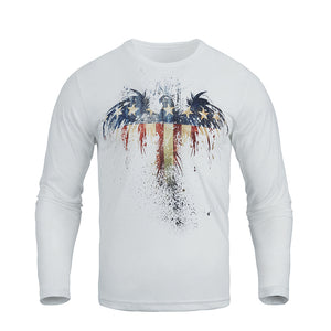 USA FLAG GRAPHIC LONG SLEEVE T-SHIRT
