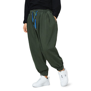 KNITTED DRAWSTRING JOGGER PANTS