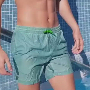 COLOR CHANGING 11'' INSEAM SWIM TRUNKS