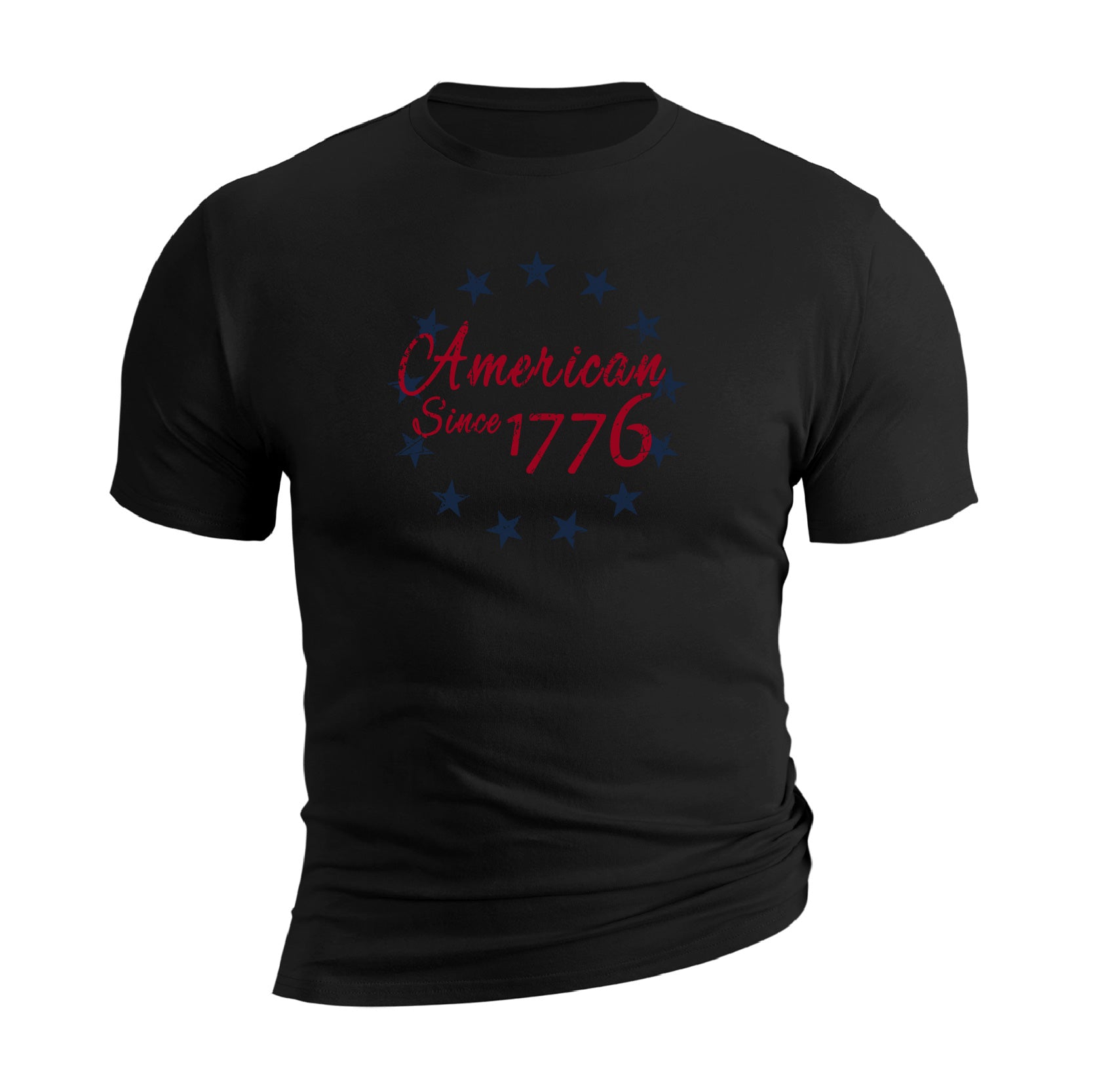 1776 Printing Funny Shirts For Men 100% Cotton Graphic Tees