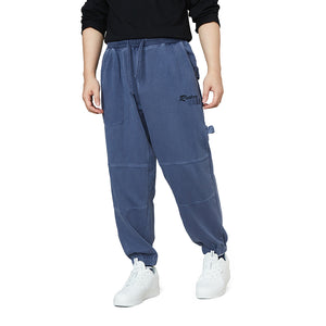 KNITTED DRAWSTRING JOGGER PANTS