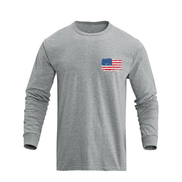 USA FLAG GRAPHIC LONG SLEEVE T-SHIRT