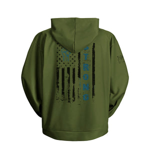 Men's Regular Fit Patriotic USA Flag Graphic Pocket Hoodies