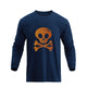 RETRO SKULL GRAPHIC LONG SLEEVE T-SHIRT