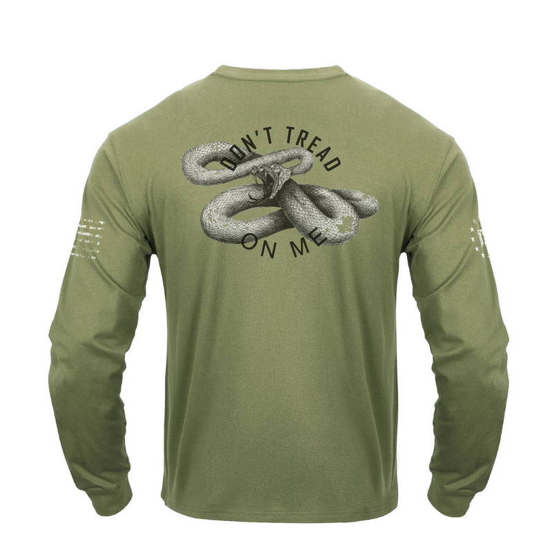 DON'T TREAD ME CREWNECK GRAPHIC LONG SLEEVE T-SHIRT