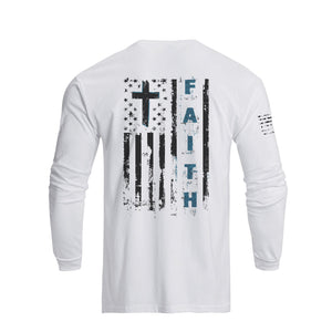 USA FLAG GRAPHIC LONG SLEEVE T-SHIRT