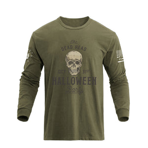 RETRO SKULL GRAPHIC LONG SLEEVE T-SHIRT