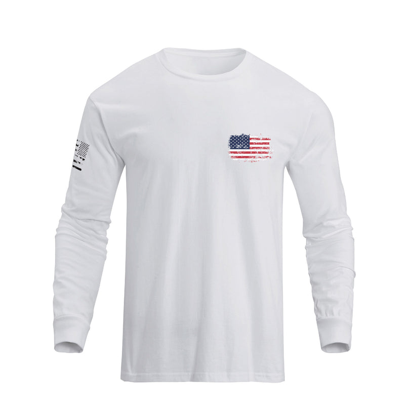 USA FLAG GRAPHIC LONG SLEEVE T-SHIRT