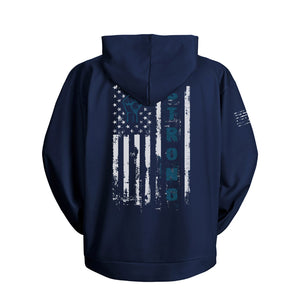 Men's Regular Fit Patriotic USA Flag Graphic Pocket Hoodies