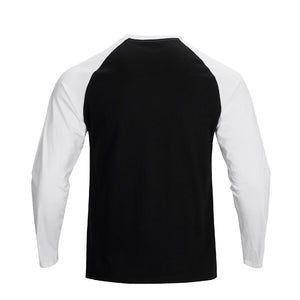 USA FLAG SKULL RAGLAN GRAPHIC LONG SLEEVE T-SHIRT