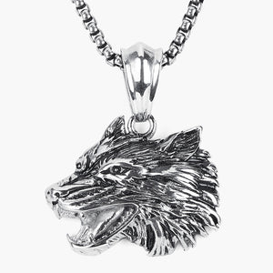 RETRO WOLF PENDANT