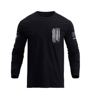 NEW YORK USA FLAG GRAPHIC LONG SLEEVE T-SHIRT