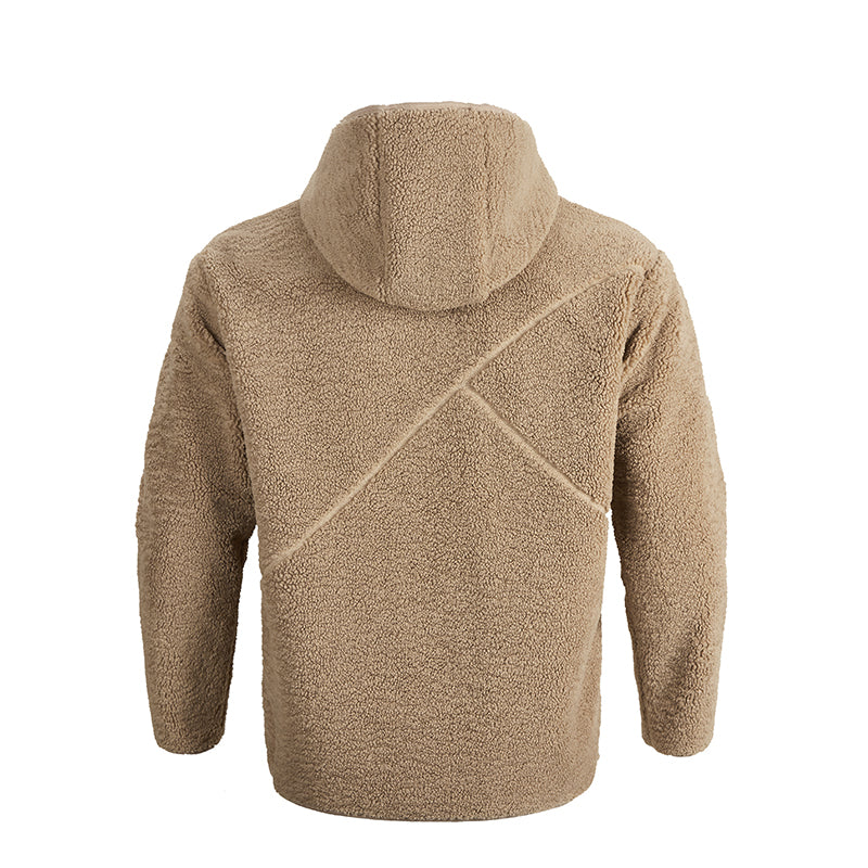 POLAR LEATHER REVERSIBLE HOODED FLEECE JACKETS