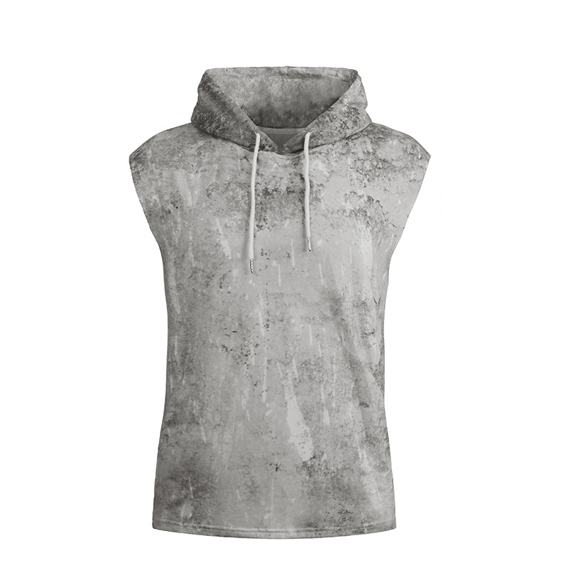 TIED-DYE QUICKDRY HOODED TANK TOP