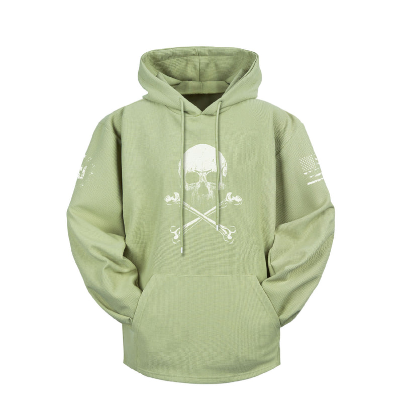 WAFFLE SKULL BREATHABLE HOODIE