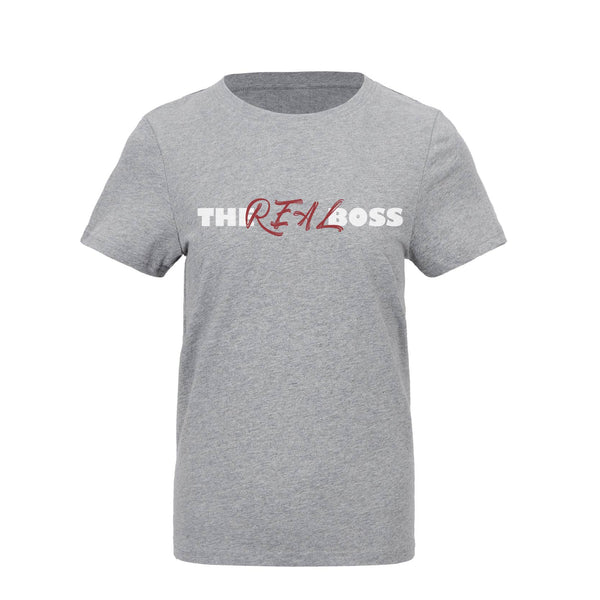 WOMEN'S THE REAL BOSS 100% COTTON GRAPHIC TEE