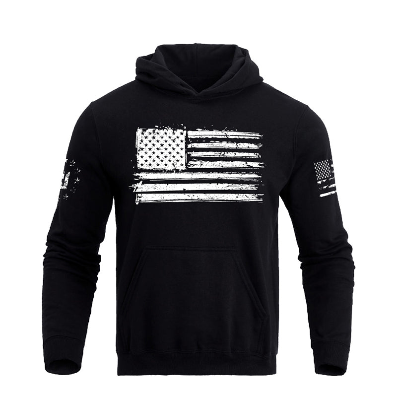 USA FLAG 100% COTTON HOODIE REGULAR FIT