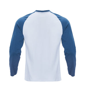 USA FLAG SKULL RAGLAN GRAPHIC LONG SLEEVE T-SHIRT