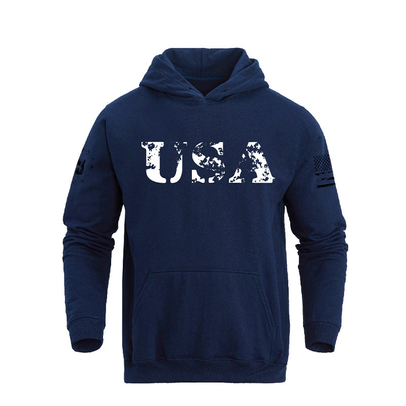 USA 100% COTTON POCKET HOODIE