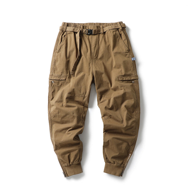 Pantalones cargo con cinturón para hombre