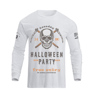 RETRO SKULL GRAPHIC LONG SLEEVE T-SHIRT