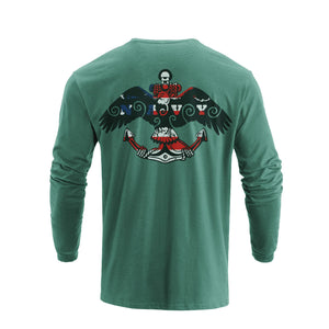 USA FLAG GRAPHIC LONG SLEEVE T-SHIRT