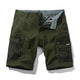 CAMO PATCHWORK ZIPPER 11'' INSEAM CARGO SHORTS