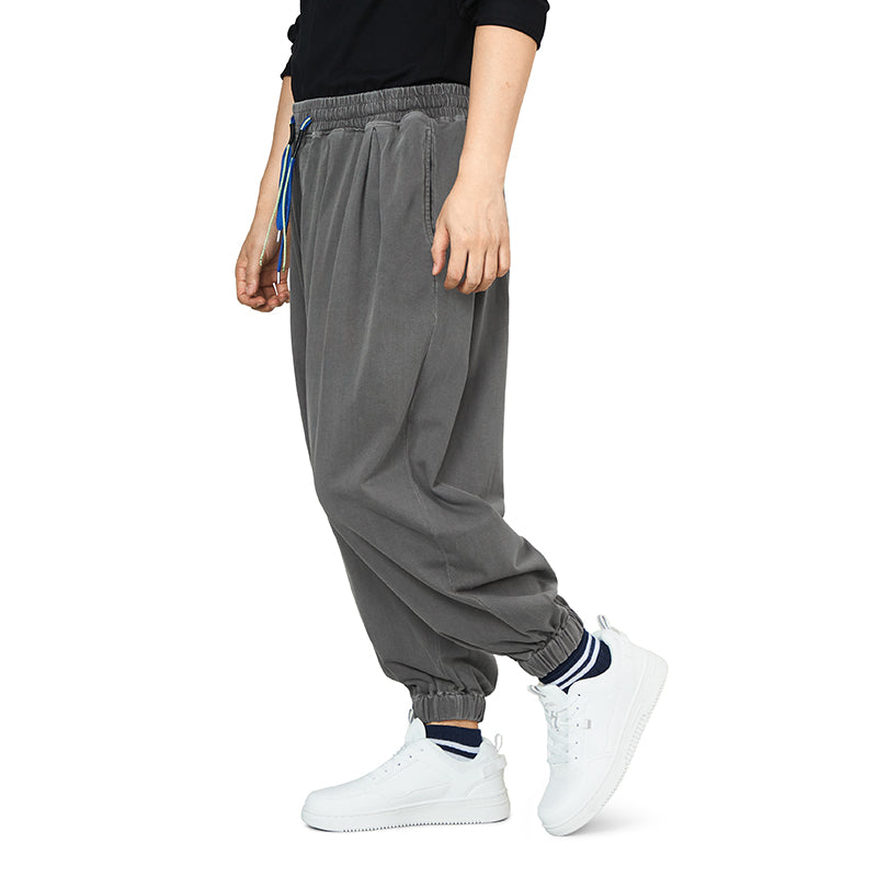 KNITTED DRAWSTRING JOGGER PANTS