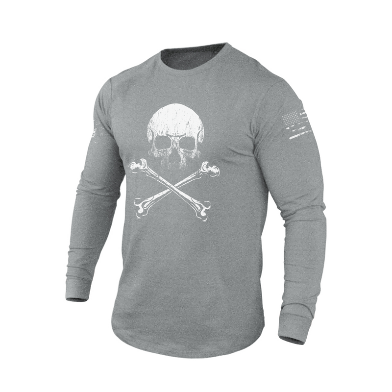 RETRO SKULL GRAPHIC LONG SLEEVE T-SHIRT