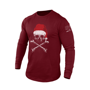 CHRISTMAS SKULL GRAPHIC LONG SLEEVE